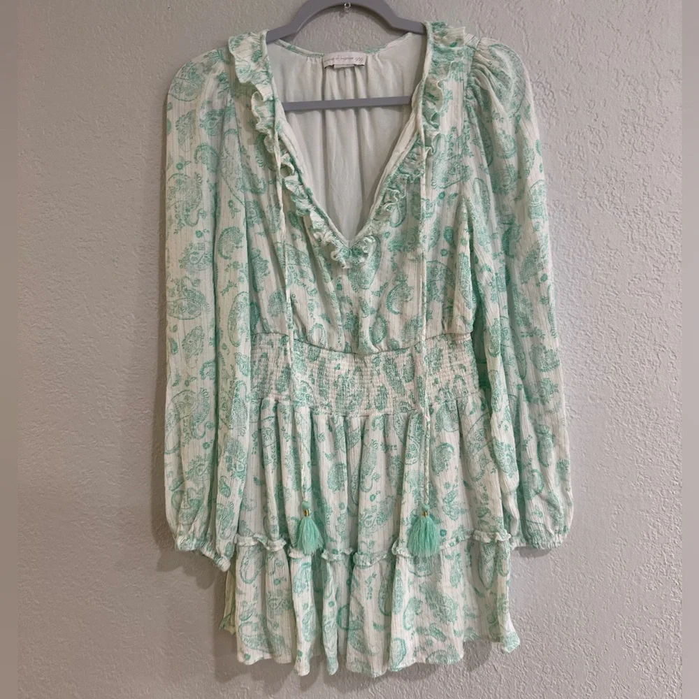 House of Harlow 1960 Mint Green Long Sleeve Dress - Picture 9 of 16